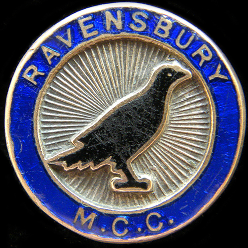 Ravensbury Motor Cycle Club button hole Badge