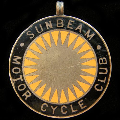 Sunbeam Motor Cycle Club medallion