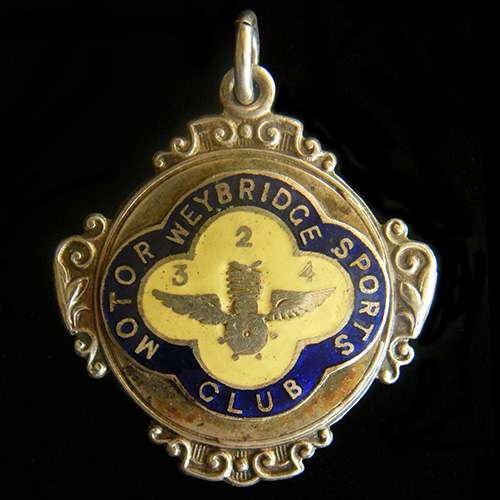 Weybridge Motor Sports Club Medallion