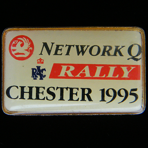 Network Q RAC Rally Pin Badge