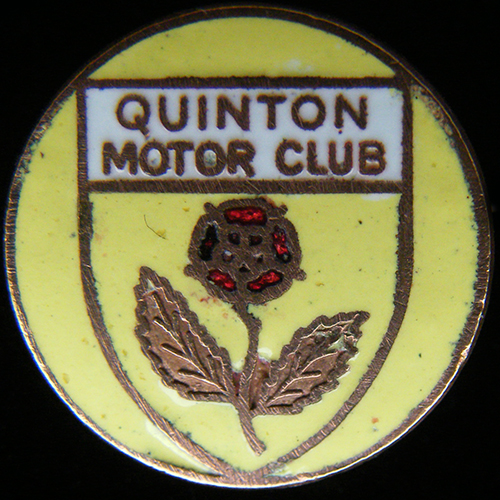 Quinton Motor Club pin Badge