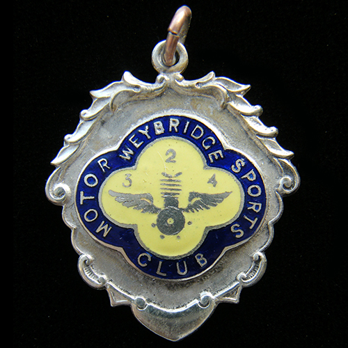 Weybridge Motor Sports Club Medallion