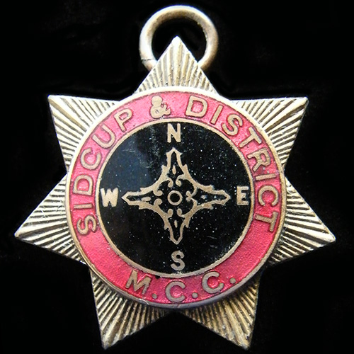 Sidcup & District Motor Cycle Club Medallion