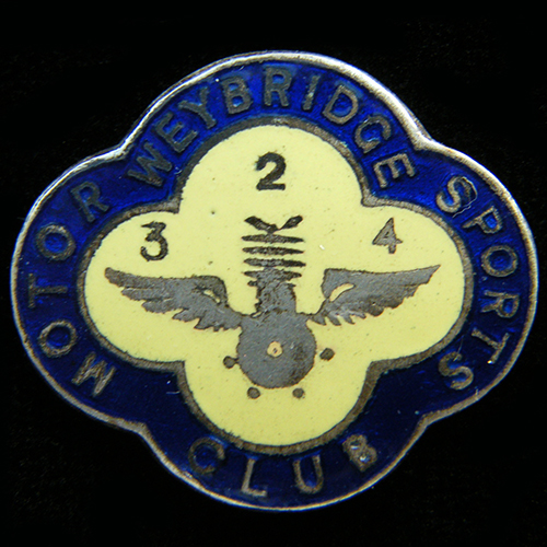 Weybridge Motor Sports Club Medallion