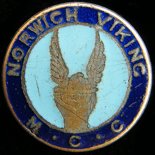 Norwich Viking Motor Cycle Club Lapel badge
