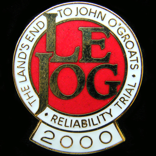 Rally Badge Lands End to John O' Groats pin badges