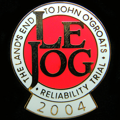 Rally Badge Lands End to John O' Groats car badge