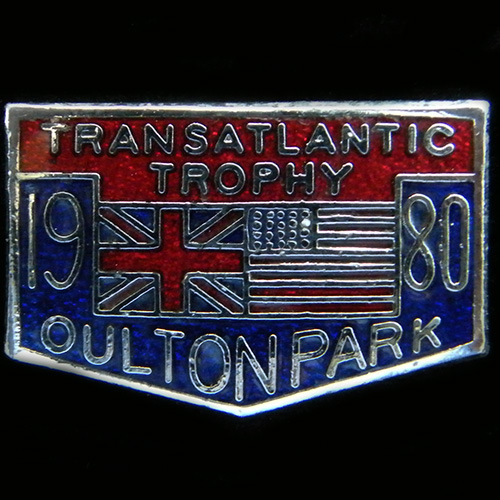 Transatlantic Trophy Races pin badge