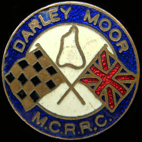 Darley Moor Motor Cycle Road Racing Club lapel badge