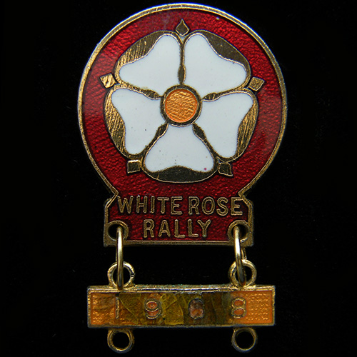 White Rose Rally pin badge