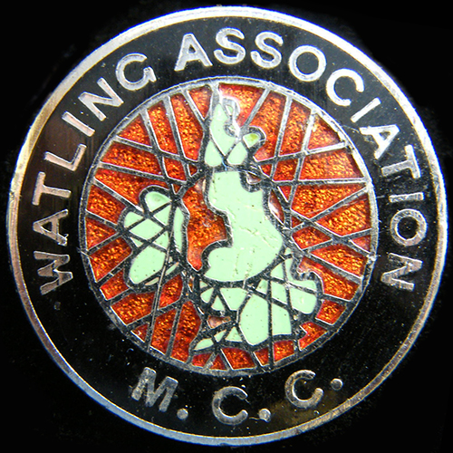 Watling Association M.C.C. Lapel Badge