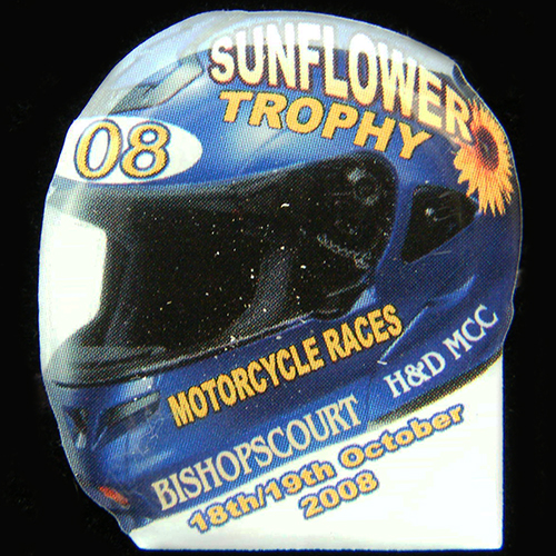 Sunflower Trophy pin badge