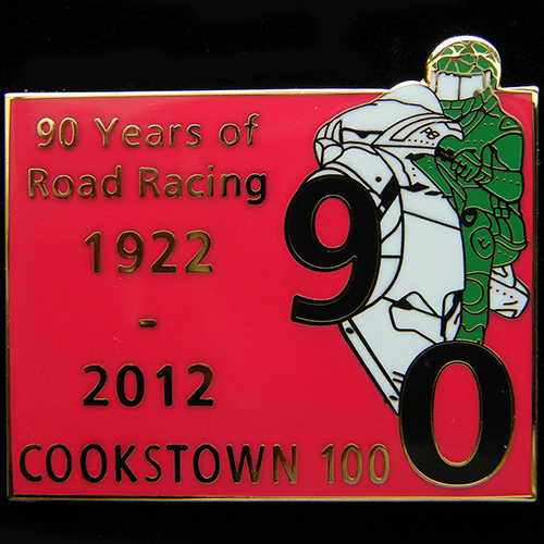 Cookstown 100 pin badge