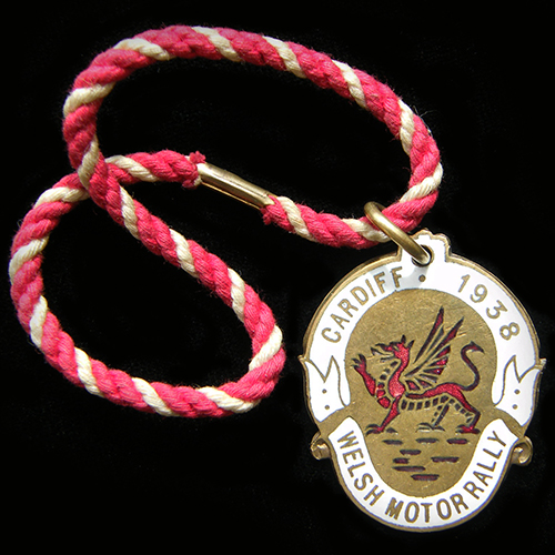 Welsh Motor Rally Cardiff Lapel Badge
