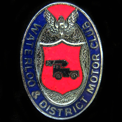 Waterloo & District Motor Club pin badge