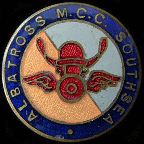 Southsea Albatross Motor Cycle Club pin badge