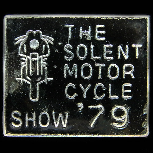 Solent Motor Cycle show pin badge