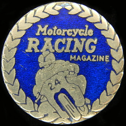 Motorcycle Racing Machine pin badge