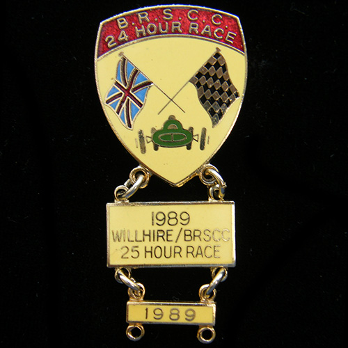 British Racing and Sports Car Club pin badge 