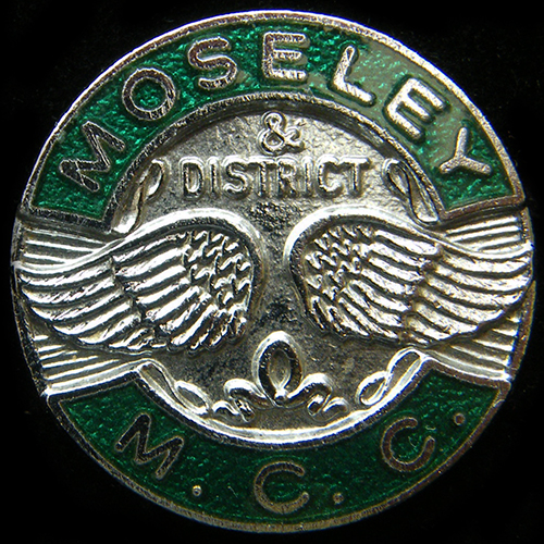 Moseley & District Motor Cycle Club Lapel badge