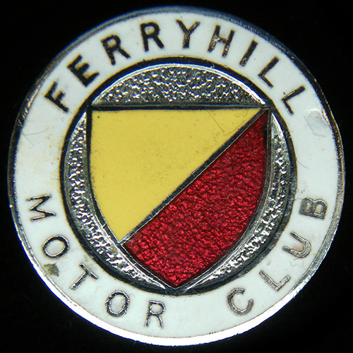 Ferryhill Motor Club lapel badge