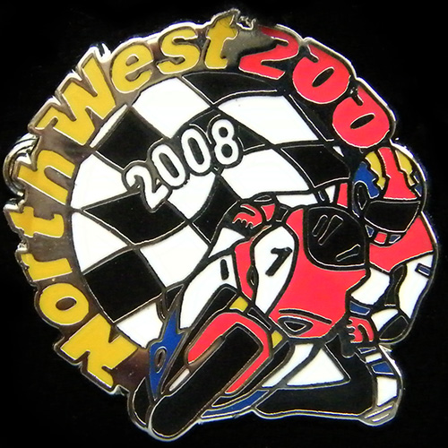 North West 200 pin badge