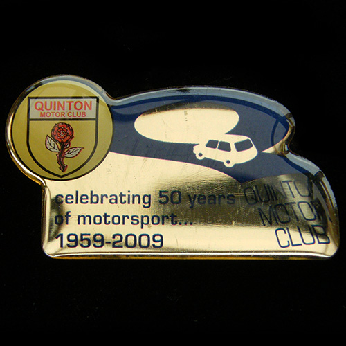 Quinton Motor Club pin badge