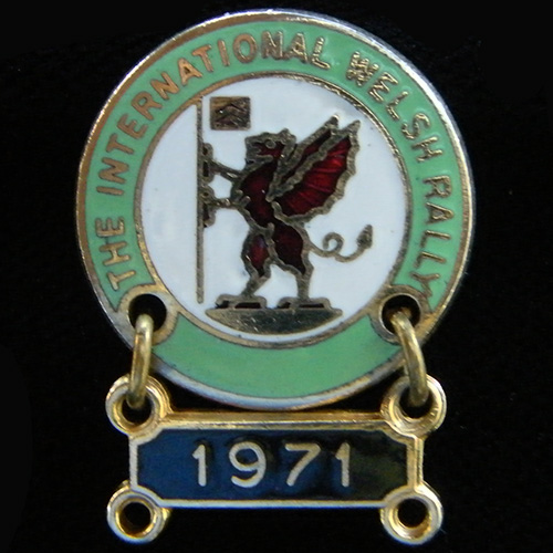 International Welsh Rally pin badge