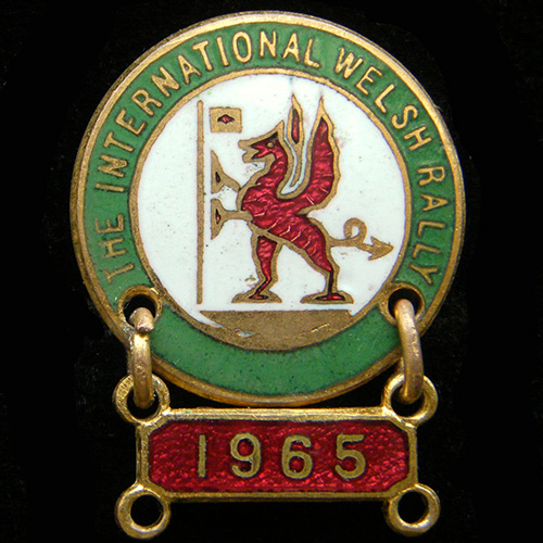 International Welsh Rally pin badge