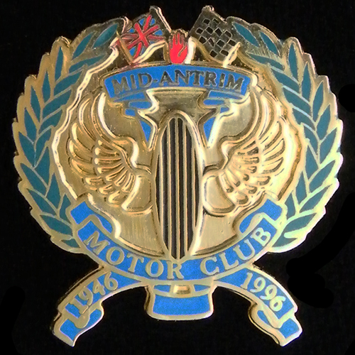 Mid Antrim Motor Club pin badge