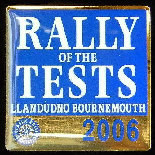 Rally of the Tests lapel badge