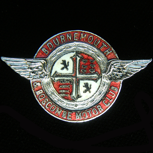 Bournemouth & Boscombe Motor Club lapel badge