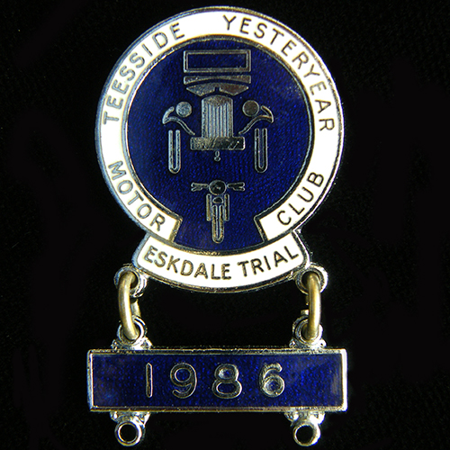 Teesside Yesteryear Motor Club lapel badge