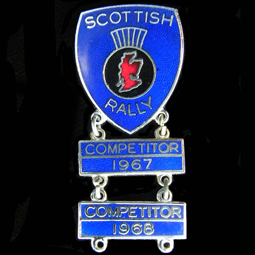 Scottish Rally pin badge