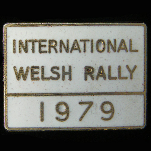 International Welsh Rally pin badge