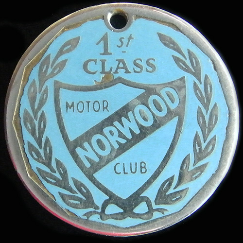 Norwood Motor Club Medallion Badge
