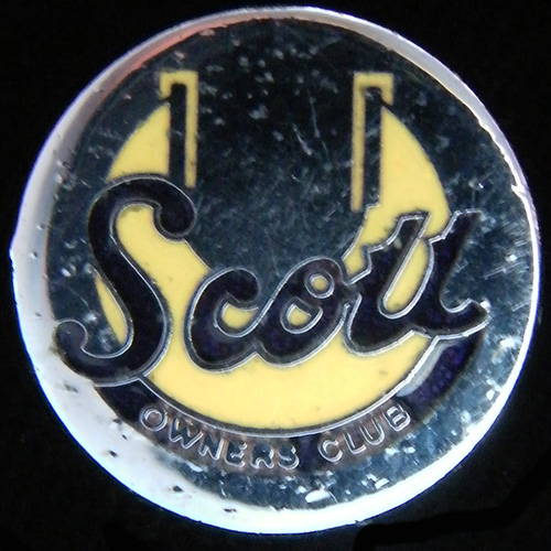 Scott Owners Club lapel badge