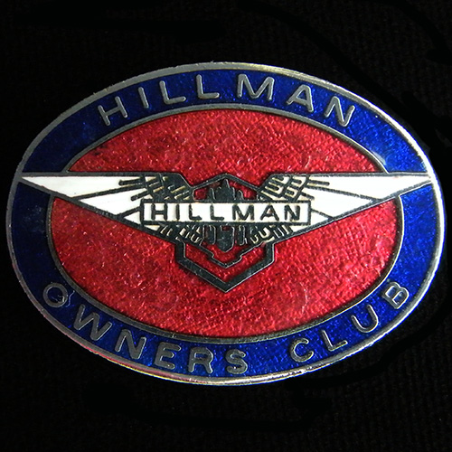 Hillman Owners Club lapel badge