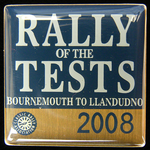 Rally of the Tests lapel badge