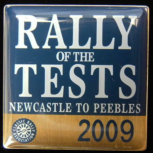 Rally of the Tests lapel badge
