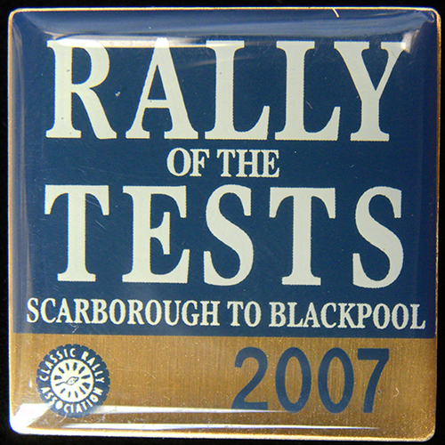 Rally of the Tests lapel badge