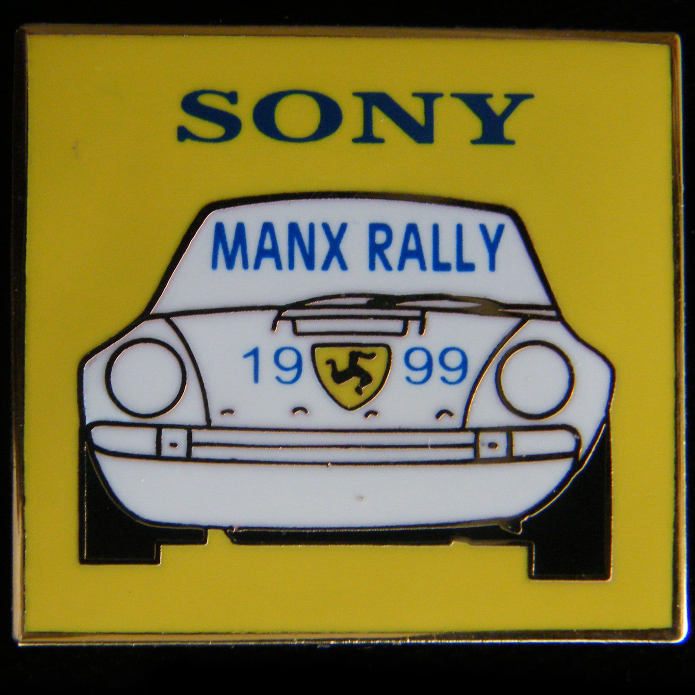 Manx Rally lapel badge
