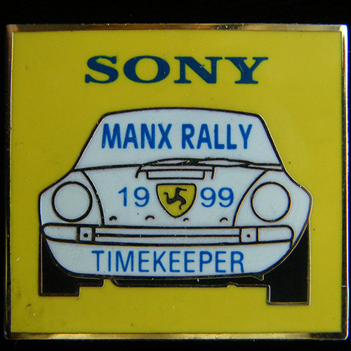 Manx Rally Timekeeper lapel badge