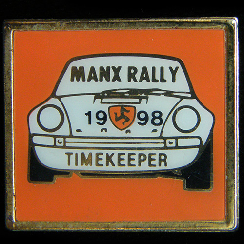 Manx Rally Timekeeper lapel badge