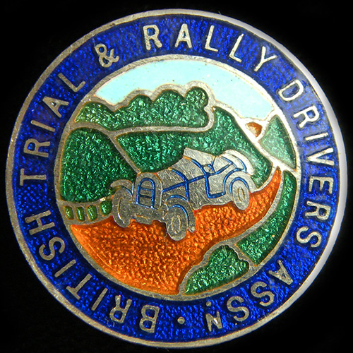 British Trial & Rally Drivers Association Lapel badge