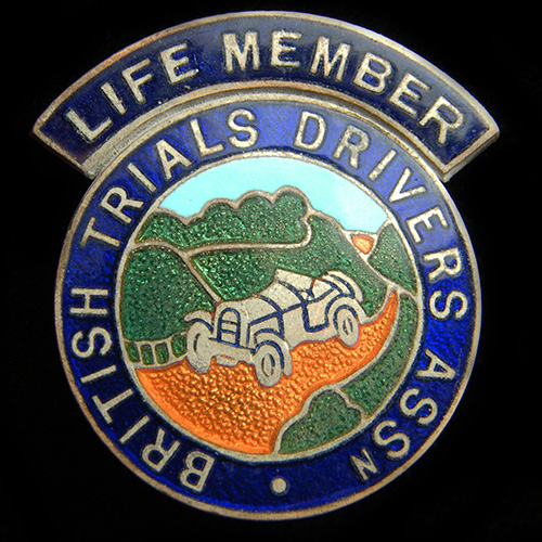 British Trial & Rally Drivers Association pin badge