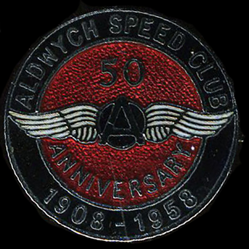 Aldwych Speed Club lapel badge
