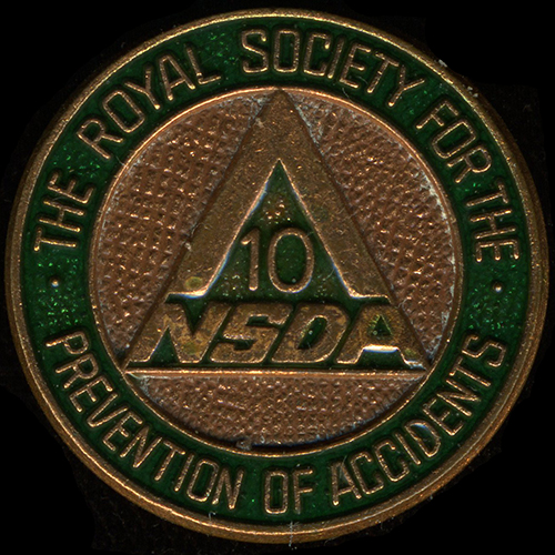 Royal Society for the Prevention of Accidents lapel badge