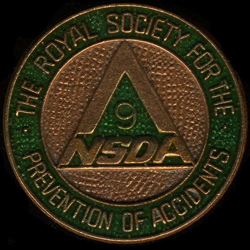 Royal Society for the Prevention of Accidents lapel badge
