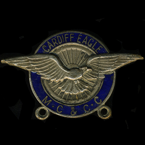 Cardiff Eagle Motor Cycle & Car Club pin badge